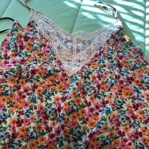 Floral tank top